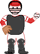 Cute Red Baseball Boy Catcher